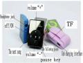 Mp3 with Handsfree and cable with micro sd card slot. 