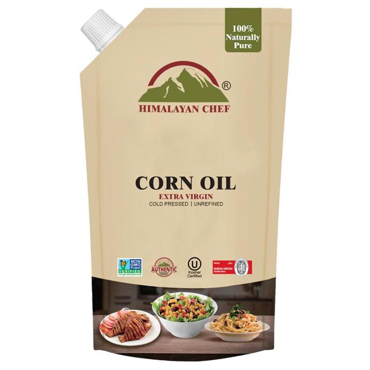 Himalayan Corn Oil - 1 Liter | Extra Virgin Cooking Oil Pure Cold Pressed