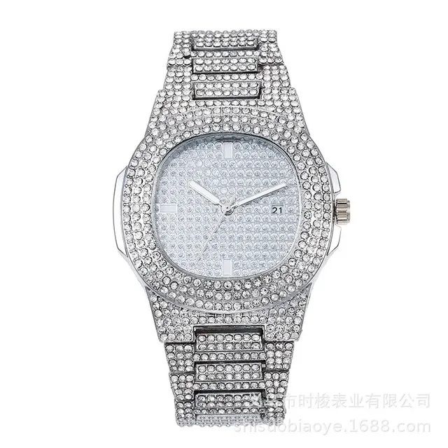 New Unisex Patek Philippe White Iced Wrists Watch