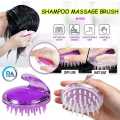 Silicone Hair Scalp massage shampoo brush with soft silicone Spikes-Used for both wet & Dry hair. 