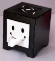 Wooden Smiley Face Tissue Box For Home & Office - Kids Room Fun Box. 