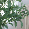 Artificial Green Leaf No Watering Faux Ten Forked Olive Branches Stems Decor. 