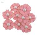 20pcs Pearl Flower Button Beads Floral Embellishment for Scrapbooking. 