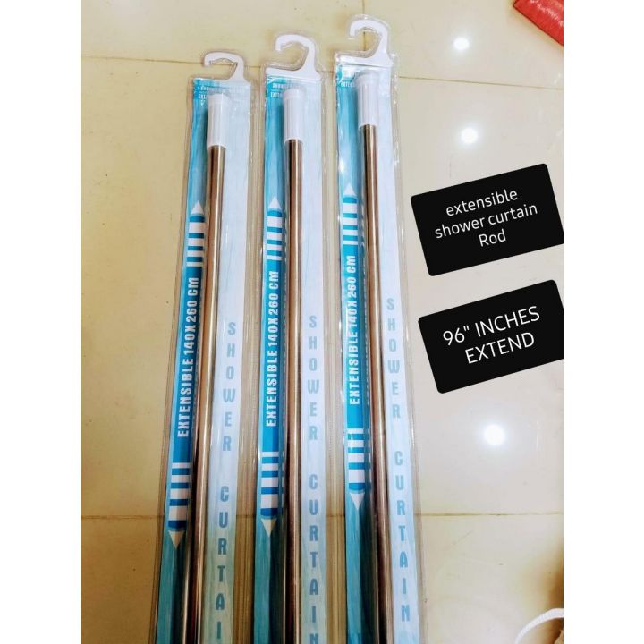 SHOWER CURTAIN ROD ADJUSTABLE 96INCHES