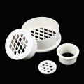 Insert Type Simple Floor Drain PVC 50-200 Round Pipe end cap Filter Net air vent. 