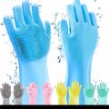 Kitchen Washing Hand cleaning Gloves waterproof gloves for Washing Dishes or Clothes household durable - Pair Random color. 