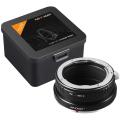K&F Concept PK to Nik Z Lens Mount Adapter for Pentax K Mount Lenses Compatible with Nikon Z Mount Z6 Z7 Mirrorless Cameras. 