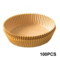 【HOT】 50/100Pcs Air Fryer Disposable Paper Liner Non-Stick Barbecue Plate Round Oven Pan Pad For 16Cm Air Fryer Micro-Wave. 