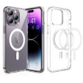 Apple iPhone 11-14 Series MagSafe-Compatible Clear TPU Protective Case. 