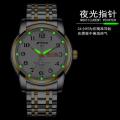 Roshnni Swiss original genuine automatic mechanical watch men's waterproof luminous calendar imported movement business steel watch. 