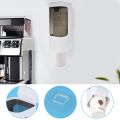 2X Cup Dispenser, Pull Type Water Cooler Cup Holder Cups, Wall Mount Bathroom Disposable Cup for Home Office Hospital-A. 