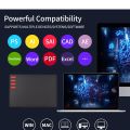 T505 Graphics Drawing Tablet Ultralight Art Creation Sketch Battery-free Stylus 30 Pen Nibs 8192 Levels Pressure 8 Shortcut Keys. 