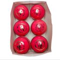 Test Match PINK cricket ball/Kookaburra cricket Hard ball/Sewn Export Quality Pack of 6. 