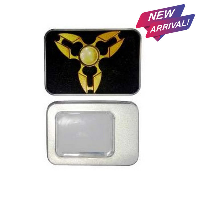 Metal Fidget Spinner with Protective Case - Golden