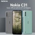 Nokia C31 Smartphone with 6.75" HD+ Display and 5050 mAh non-removable battery, 4GB RAM / 64GB ROM, Android 12 OS, 2 years quarterly security updates, 13MP triple rear and selfie cameras - PTA approved. 