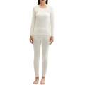 Premium Off White Thermal Pack Of 1 Complete Suit Full Body Warmer Suit 1 Top and 1 Bottom for Men. 