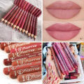Flormar Matte Color 12 Pcs Lipstick Pencil Set – Waterproof Long Lasting Lip Liner & Lipstick Crayon Kit, Nude Pink Brown Shades, Smooth Creamy Texture, Smudge-Proof Daily Wear Makeup Set. 