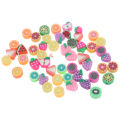 50pcs 10mm DIY Jewelry Findings Polymer Clay Beads Fruit Pieces Slices. 