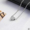 Enduring Grace Heart Pendant Necklace for Women - Stainless Steel Necklace. 