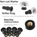 Toilet Seat Screws,Universal Expanding Rubber Screw Top Fixing Hinges Fitting WC Blind Hole Plastic Washers Nut. 