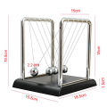 Large Hand Made Newton Cradle for Sale in Pakistan, Best Newton Cradle with Experiment / Explanation of Energy Transfer with Pendulum Balls used as a Desktop Toy, Office Toy, Office Desk Made with Wood Plate, Aluminium Pipe and Stainless Steel Balls. 