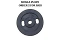 Standard - Bi-Grip Rubber Coated Weight Plate -1kg 2kg 3kg 4kg 5kg 8kg 10KG. 