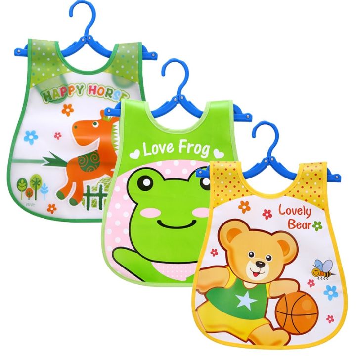 3%20PCS/Lot%20Waterproof%20Baby%20Bibs%20For%20Infant%20Toddler%20Boys%20Girls%20Sleeveless%20Feeding%20Apron%20Cartoon%20Animals%20Child%20Kids%20Bib%20-%20Image%204