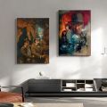 Classic Movie Posters Lost Ark Raiders Canvas Poster Retro Home Wall Art Wall Stickers Cafe Bar Decoration Pictures Frameless. 