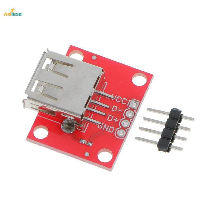 USB-A Female Breakout Board 2.54mm Header