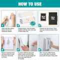 Double-sided velcro strips with adhesive 12 pairs Removable velcro Tool-free Non-destructive velcro strips for Home. 