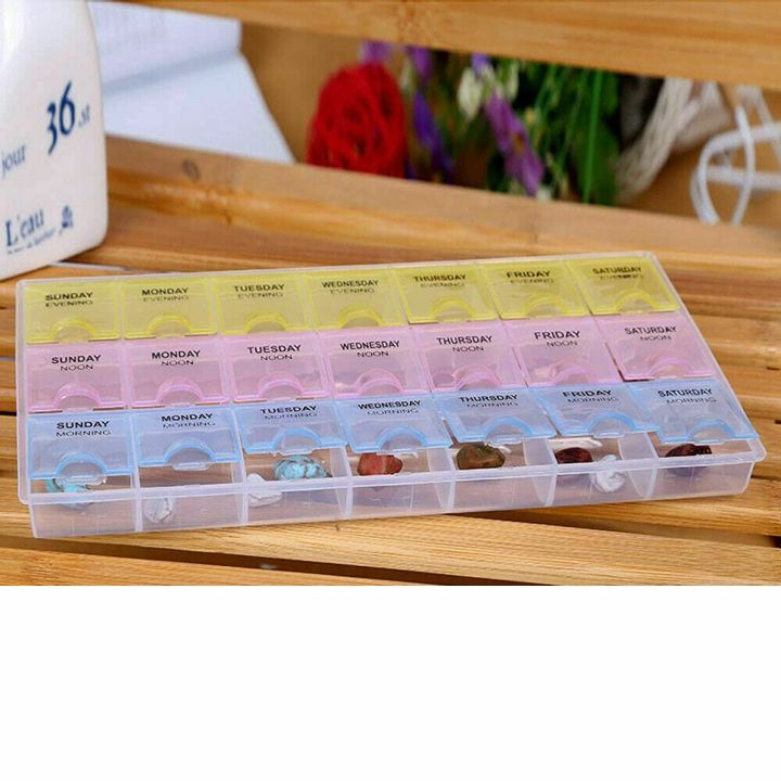 Safdar%20Mart-%20Weekly%20Pill%20Organizer%203%20Times%20a%20Day,%20Travel%20Friendly%20Pill%20Box%207%20Day%20with%20Large%20Compartments%20and%20Sturdy%20Design,%20Portable%20Medication%20Reminder%20for%20Vitamins%20/Fish%20Oils%20/%20Supplements%20(Weekly%20Pill%20Organizer%203%20Times%20a%20Day)%20-%20Image%202