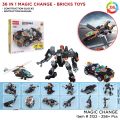 Decool Architect 36 in 1 Magic 36 Change Building Blocks For Kids Technique Jisi Bricks Block & Engineering Toy Creative Truck Lego_ Toys 256+ Pcs DIY Brick Robot Jet Ship Model Play Build Skill Set Gift For Teenager Boys Code: 3122. 