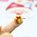 10PCS Small and Cute Dollhouse Decoration Accessories Resin Jewelry Miniature 1/12 Scale Christmas Gift Box. 