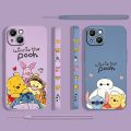 【NEW】Disney Cute Winnie The Pooh Phone Case For Apple iPhone 14 13 12 Mini 11 Pro XS MAX XR X 8 7 6S SE Plus Liquid Left Rope Fundas. 