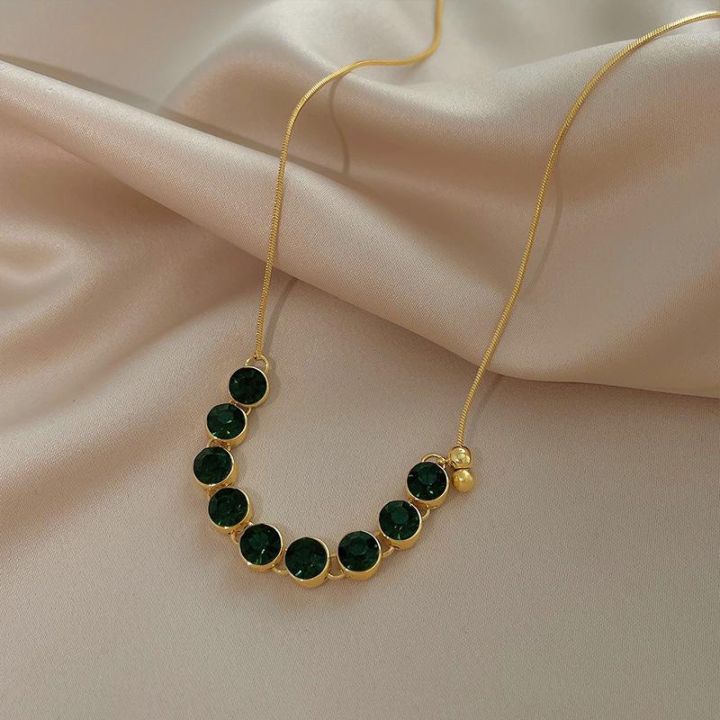 Al%20Asar%20Fashion%20Green%20Zircon%20Necklace%20for%20Women%20Luxury%20High%20Quality%20Chain%20Adjustable%20Pendant%20Jewelry%20-%20Image%205
