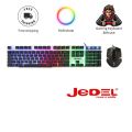 Gaming Keyboard & Mouse  RGB Keyboard & RGB Mouse Wired Combo Pack Semi  Mechanical. 