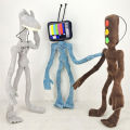 【wenfangdianpu】（NEW）Siren Head Foldable Skin-friendly Smell-less Stuffed Cartoon Sirenhead Figure Toy for Dorm. 
