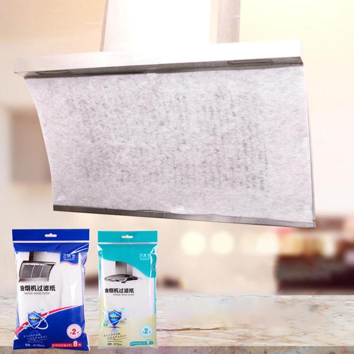 2 Pcs Range Hood Grease Filter Paper Oil Absorbent Dirt Stopper Kitchen Appliance