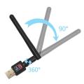 WiFi Adapter N 802.11 b/g/n Wi-Fi Dongle High Gain 300Mbps wireless Antenna wifi for computer. 