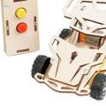 DIY Mini Control Car Toy, Experiment Project Learning Toy, Wooden Car Vehicle Model for Gifts Boys. 