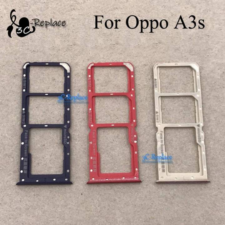 OPPO A3s Purple Dual Sim Card Tray And Micro SD Card Slot Holder