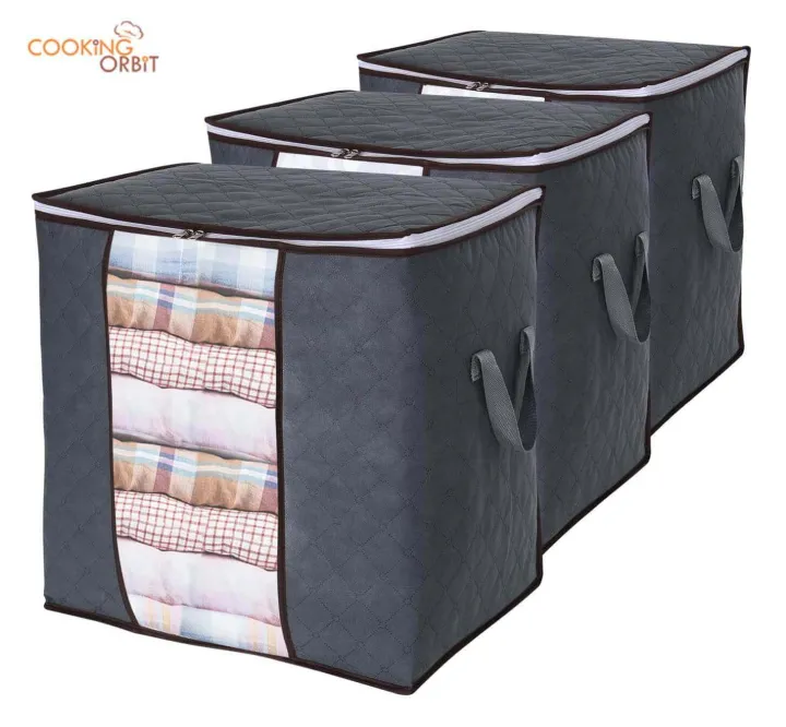 Pack%203%20Large%20Storage%20Bags,%20Storage%20Bag%20Clothes%20Storage%20Box%20Bins%20Foldable%20Closet%20Organizers%20Storage%20Containers%20with%20Durable%20Handles%20Thick%20Fabric%20for%20Blanket%20Comforter%20Clothing%20Bedding%20-%20Image%202