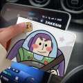 Buzz Lightyear Trendy Protection 2 in 1 Driving Motor Vehicle Driver's License Card Package Document Set. 