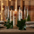 Candle Film Stickers Vibrant Candle Tattoo Stickers Perfect for Christmas Parties Easy Application Rich Colors Christmas Tattoo Stickers. 