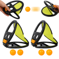 Velcro Toss and Catch Game Set, 2024 Upgrade with Launchers and 2 Balls, Outdoor Games for Kids Aged 3-12, Beach Paddle Ball Set for Yard, 2pc. 