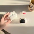 Rice Ball Buns KT for Apple AirPods pro Bluetooth Wireless Headphone Cover 1/2/3 Generation Cute Silicone Female OVERDOESETO. 