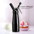 500mL Black Aluminum Whipped Dessert Cream Butter Dispenser Whipper Foam Maker. 