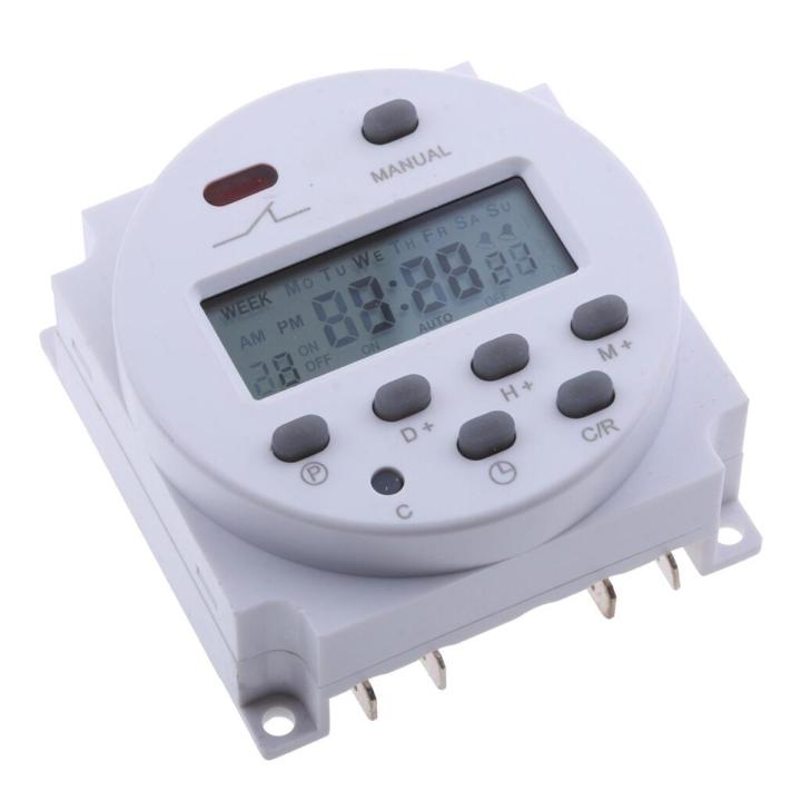 CN101 DC 12V 16A Digital LCD Power Programmable Timer Time Switch Relay