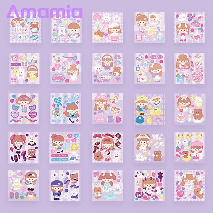 Cute Cartoon Stickers 25pcs Cute Stickers Set Easy to Peel Stick High ...