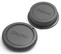 Combo Pack - Canon Body Cap & Canon Lens Back Cap Kit, Canon EOS 60D 70D 77D 80D 7D 5D Mark II III IV 750D 760D Rebel T7 T6 T6i T7i T6S T4i T5i T5 Camera Body & EF Lens Replaces Design Camera Body Cap & Camera Rear Lens Cover compatible Canon RF-3. 